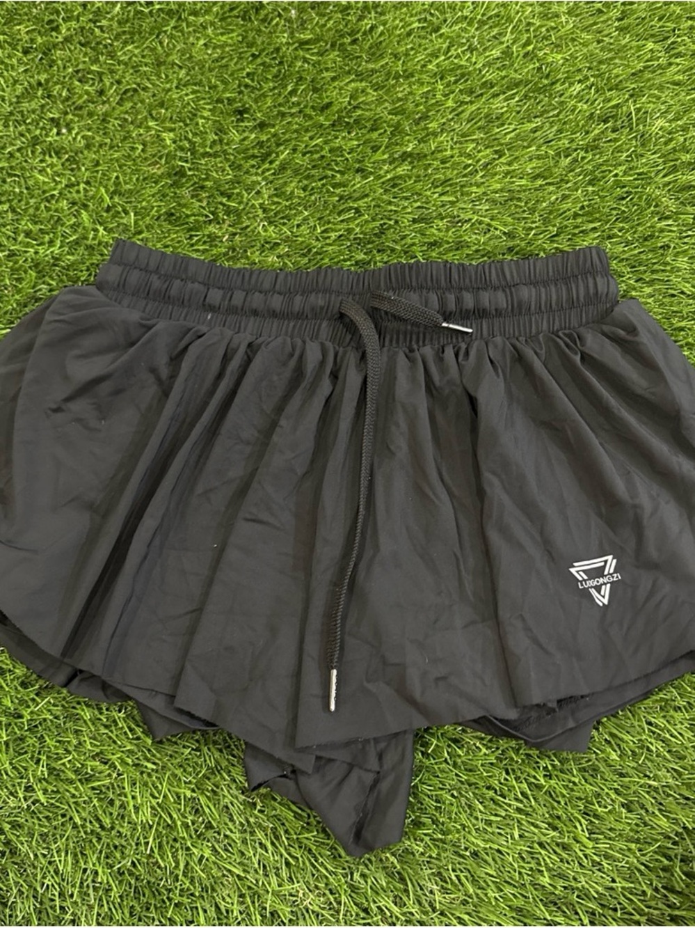 Luogongzi double layer skirt shorts